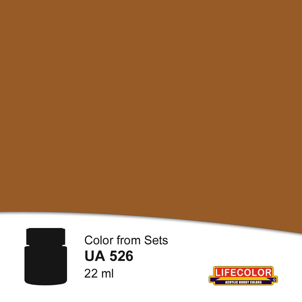 Lifecolor 526 Brown 4 Acrylic for CS19 Italian WWII Fighters (22ml Bottle)