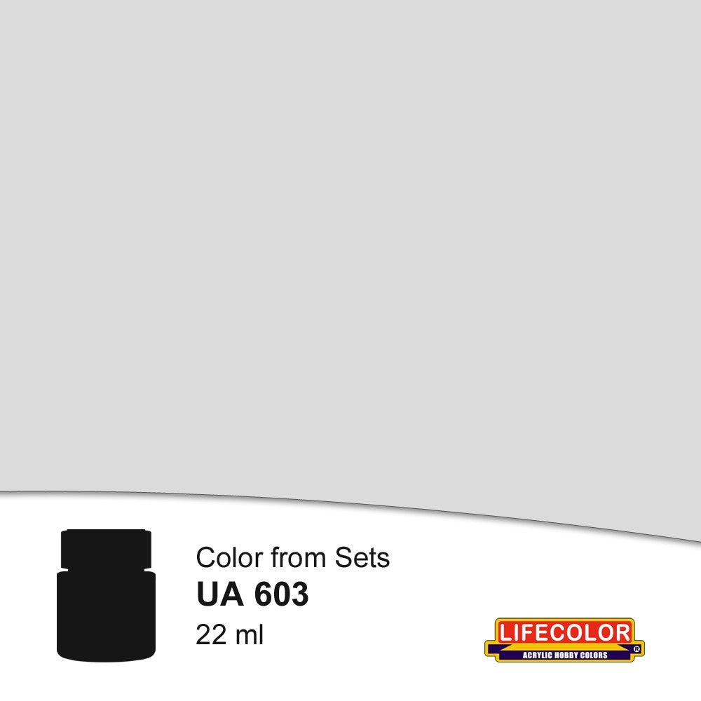 Lifecolor 603 Bright Grey DKM50 Acrylic for CS9 German WWII Kriegsmarine (22ml Bottle)
