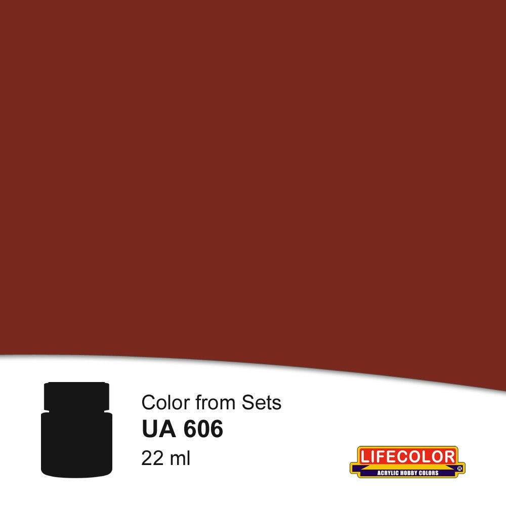 Lifecolor 606 Ship Deck Red Acrylic for CS9 German WWII Kriegsmarine (22ml Bottle)