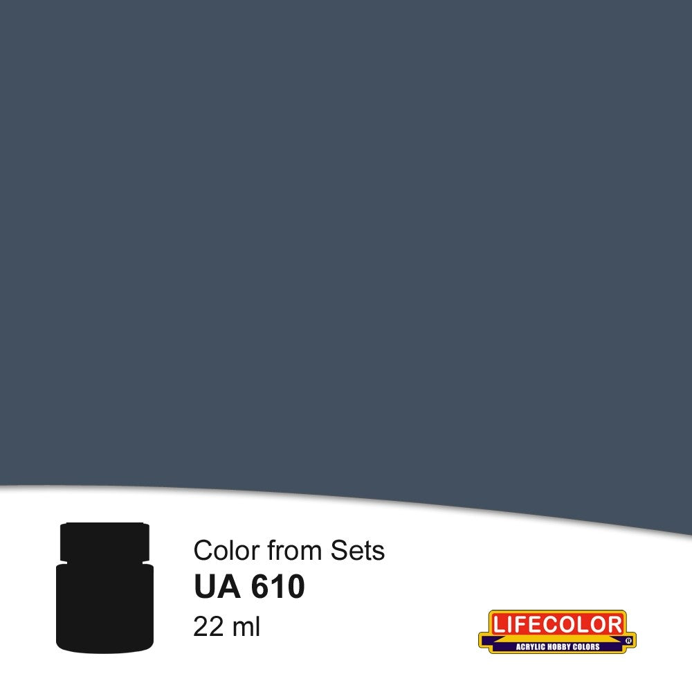 Lifecolor 610 Dark Grey 52 Acrylic for CS12 German WWII Kriegsmarine (22ml Bottle)