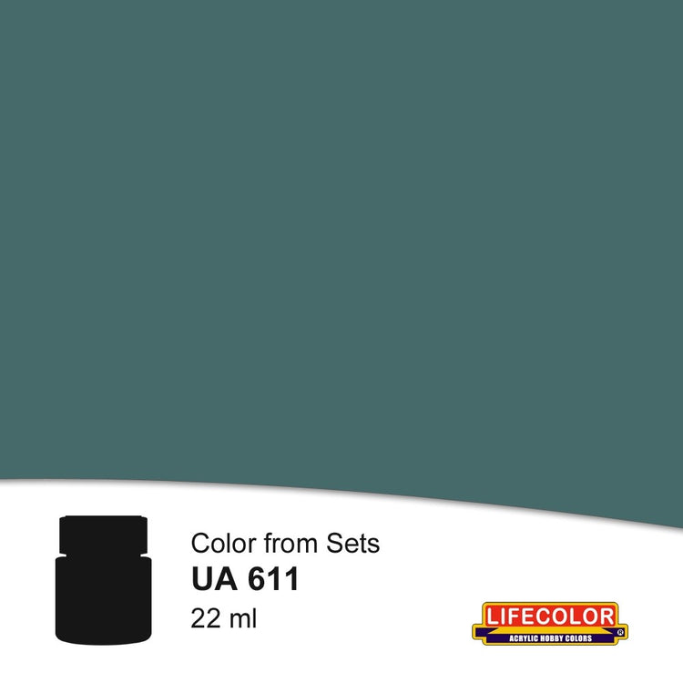 Lifecolor 611 Dark Grey 53 Acrylic for CS12 German WWII Kriegsmarine (22ml Bottle)