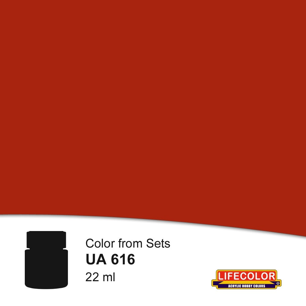 Lifecolor 616 Red Brick Acrylic for CS15 Italian Navy WWII (22ml Bottle)