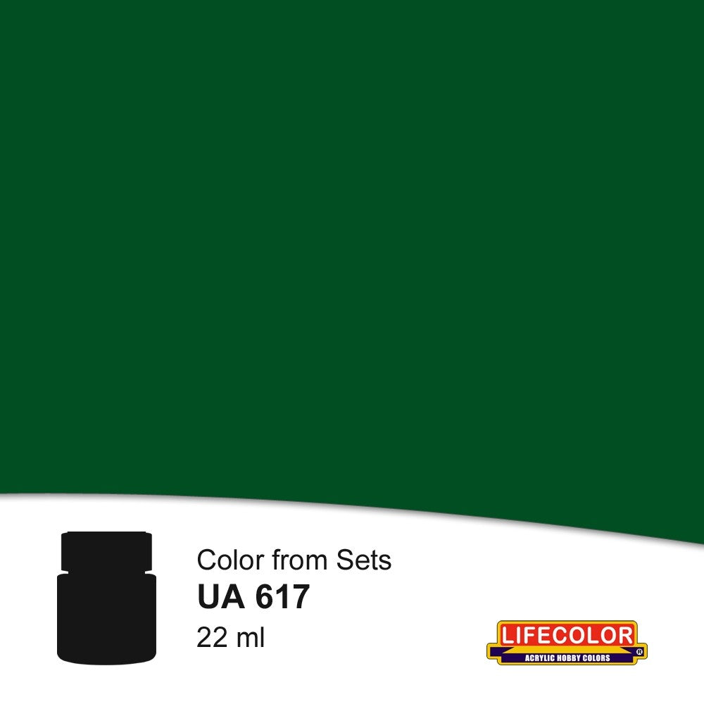 Lifecolor 617 Dark Green Acrylic for CS15 Italian Navy WWII (22ml Bottle)