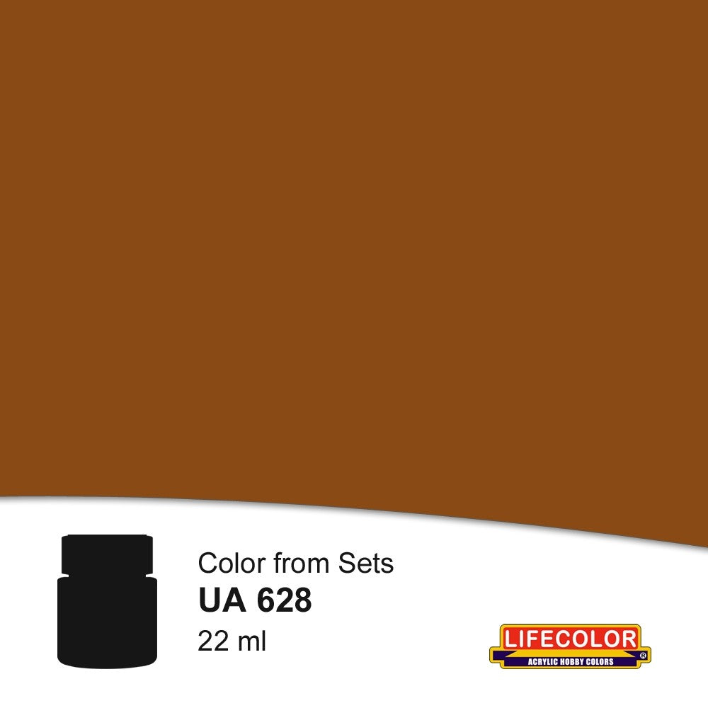 Lifecolor 628 Mahogany Stain Acrylic for CS25 USN WWII (22ml Bottle)