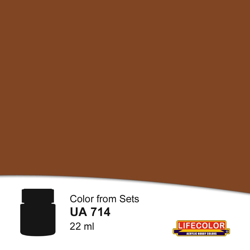 Lifecolor 714 Warm Base Color Acrylic for CS20 Weathered Wood (22ml Bottle)