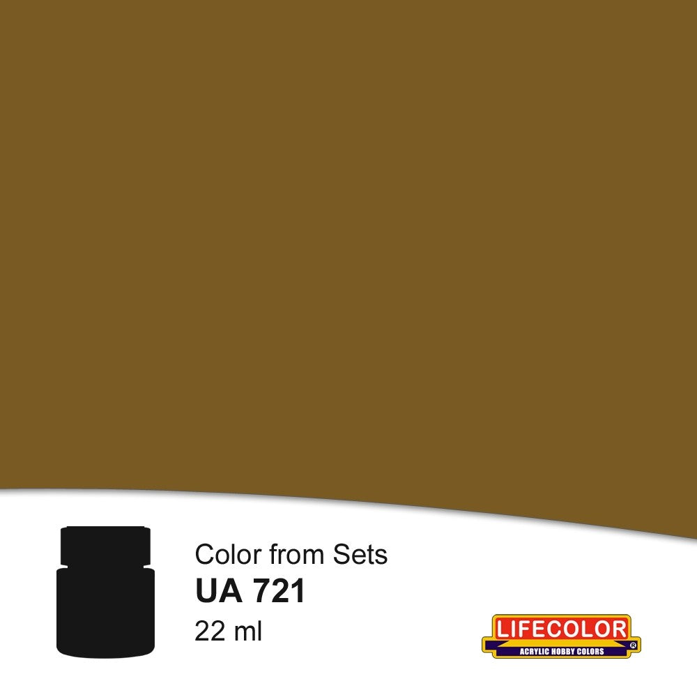 Lifecolor 721 Sleeper Grime Acrylic for CS21 Rail Weathering (22ml Bottle)