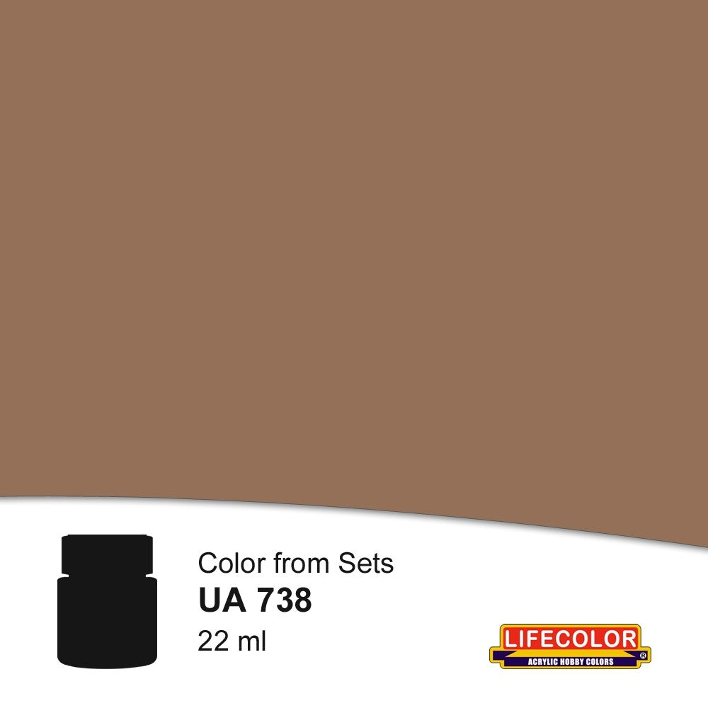 Lifecolor 738 Deposited Dust Acrylic for CS31 Debris Rubble (22ml Bottle) (D)