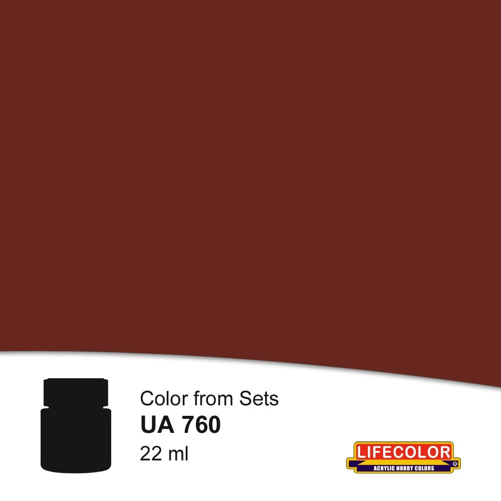Lifecolor 760 Rusted Umber Acrylic for CS29 Burned Diorama (22ml Bottle) (D)