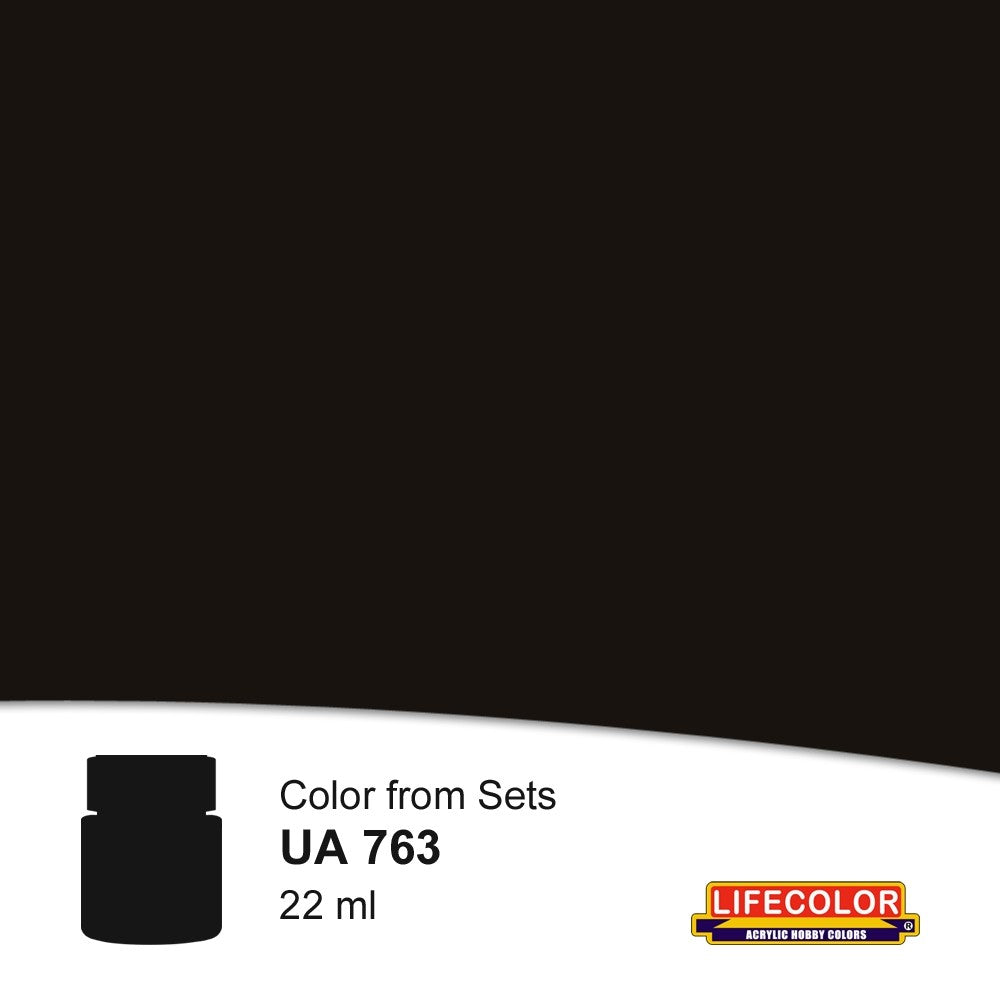 Lifecolor 763 Leather Warm Shadow Acrylic for CS30 Leather Diorama (22ml Bottle) (D)