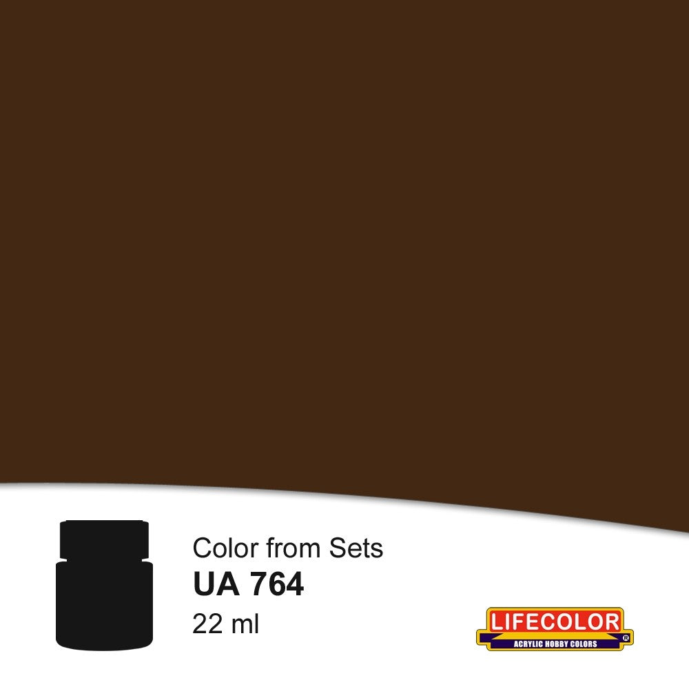Lifecolor 764 Leather Brown Shadow Acrylic for CS30 Leather Diorama (22ml Bottle) (D)