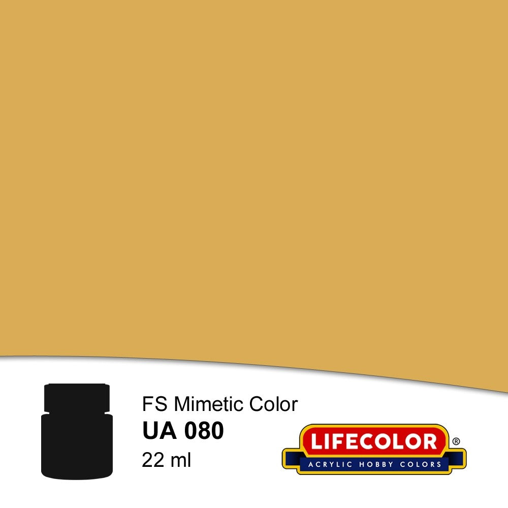 Lifecolor 80 Italian Mimetic Yellow FS33434 Acrylic (22ml Bottle)
