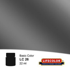 Lifecolor LC26 Matt Gun Metal FS37200 Acrylic (22ml Bottle)