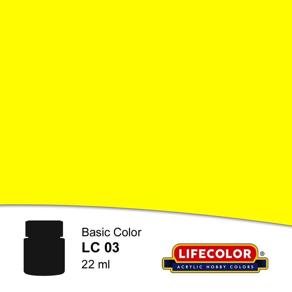 Lifecolor LC3 Matt Yellow FS33591 Acrylic (22ml Bottle)