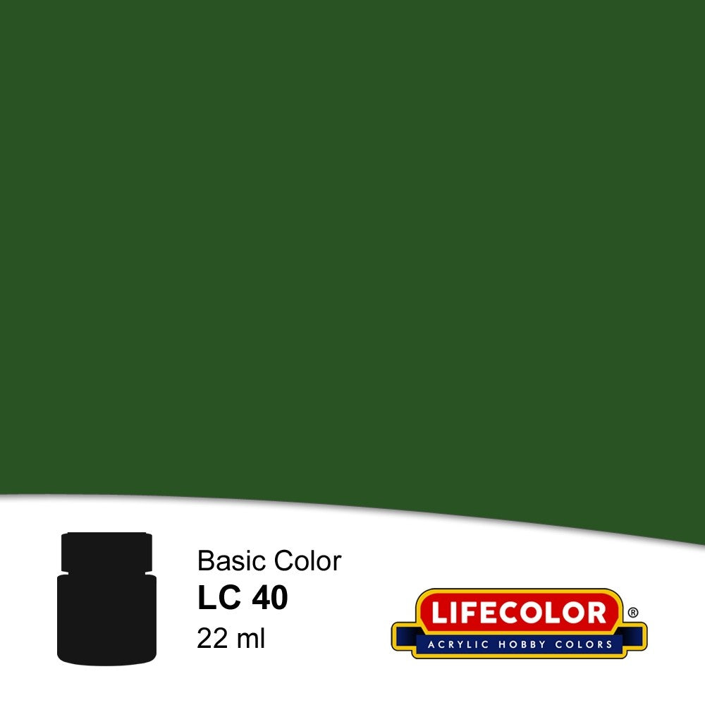 Lifecolor LC40 Matt Napoleonic Dragon Green FS34062 Acrylic (22ml Bottle)