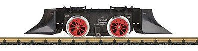 LGB 20041 G Scale Snowplow w/DCC -- German State Railroad DB (Era III, black, red)