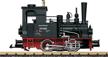 LGB 20183 G Scale Lenz and Co. Type i Class 99 0-4-0T - Sound and DCC -- German State Railroad DR 99 5602 (Era III, black, red)
