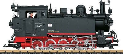LGB 20480 G Scale Class 99 0-10-0T w/Sound & DCC -- German State Railroad DB #99 653 (Era III, black, red)