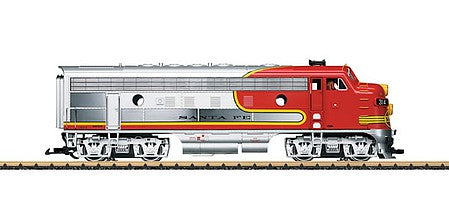 LGB 20583 G Scale EMD F7A - Sound and MZS-DCC -- Santa Fe (Warbonnet, silver, red)