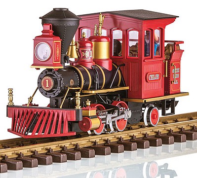 LGB 23131 G Scale Baldwin 0-4-2T - Standard DC -- Ward Kimball's Grizzly Flats Railroad "Chloe" (black, red)