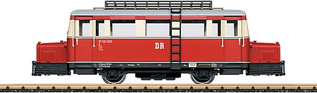 LGB 24662 G Scale Class VT 133 Wismar Rail Bus - Sound and DCC -- German State Railroad DR VT 133 525 (Era IV, red, ivory)