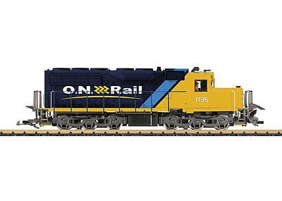 LGB 25556 G Scale SD40 w/Sound & DCC -- Ontario Northland #1735 (blue, yellow, ON Rail Logo)