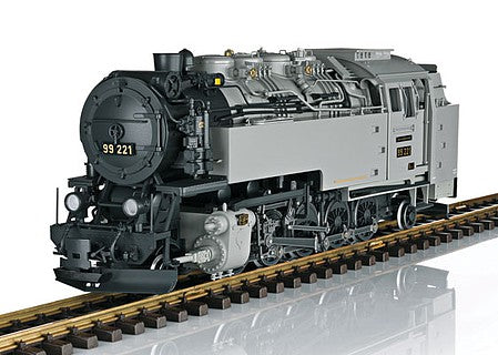 LGB 26816 G Scale Class 99 2-10-2T - Sound, DCC and Smoke -- German State Railroad DR 99 221 (Era III, gray, black)