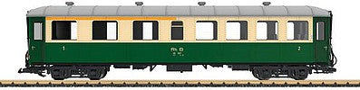 LGB 31522 G Scale 1st & 2nd Class Car - Ready to Run -- Rhaetian Railway RhB (Era III, green, ivory)