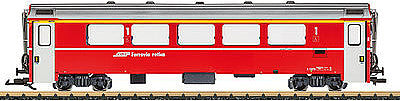 LGB 35513 G Scale Mark IV 1st Class Coach - Ready to Run -- Rhaetian Railways RhB (Era IV 2014; red, white, silver)