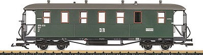 LGB 36354 G Scale 2nd Class Coach - Ready to Run -- German State Railroad DB #2 (Era III, green, gray)