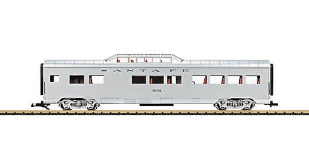 LGB 36567 G Scale Smooth-Side Dome - Ready to Run -- Santa Fe #501 (silver)