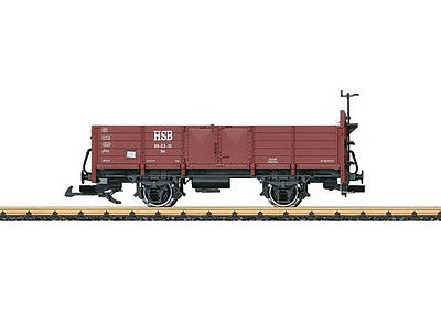 LGB 40038 G Scale Type Ow Wood Gondola - Ready to Run -- Harzquer Railroad HSB (Era VI, Boxcar Red)