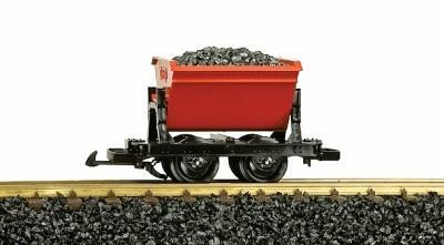 LGB 42430 G Scale Dump Car w/Load -- Red