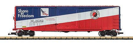 LGB 42938 G Scale Steel Boxcar - Ready to Run -- Northern Pacific
