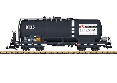 LGB 47834 G Scale 4-Axle Tank Car - Ready to Run -- Conrad-Storz 8135 (Era VI, gray, white)