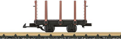 LGB 49172 G Scale Sugar Cane Flatcar 10-Pack - Ready to Run -- Lehmann Sugar Company (black)