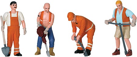LGB 53003 G Scale Railroad Workers -- pkg(4)