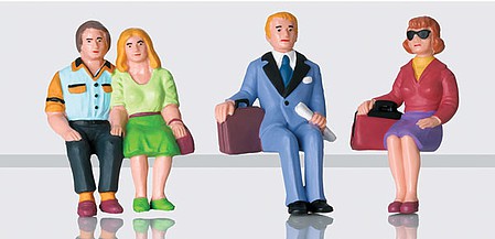 LGB 53006 G Scale Seated Travelers -- pkg(4)
