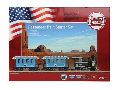 LGB 72327 G Scale American Passenger Starter Set - Standard DC -- Lake George & Boulder - 120 Volts