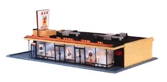 Life Like 1330 HO Scale Ace Super Market -- Kit - 5-1/2 x 9-3/8 x 3-1/2" 13.7 x 23.7 x 8.7cm