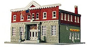 Life Like 7481 N Scale 5th Precinct Police Station -- Kit