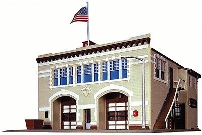 Life Like 7483 N Scale Volunteer Fire Company -- Kit