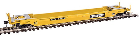 Walthers Proto 920-109121 HO Scale Gunderson Rebuilt All-Purpose 40' Well Car - Ready-to-Run -- TTX DTTX #59624 (Old Logo)