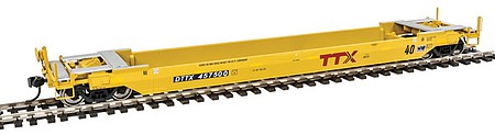 Walthers Proto 920-109124 HO Scale Gunderson Rebuilt All-Purpose 40' Well Car - Ready-to-Run -- TTX DTTX #457500 (New Logo)