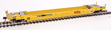 Walthers Proto 920-109131 HO Scale Gunderson Rebuilt All-Purpose 40' Well Car - Ready-to-Run -- TTX DTTX #455608 (Patch)