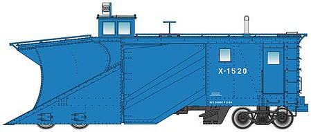 Walthers Proto 110026 HO Scale Russell Snowplow - Ready to Run -- Great Northern #X-1520 (Big Sky Blue)