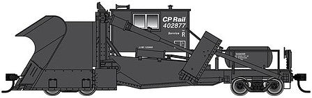 Walthers Proto 920-110118 HO Scale Jordan Spreader - Ready to Run -- Canadian Pacific #402877 (black)