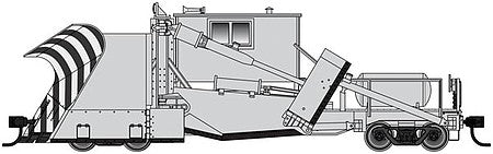 Walthers Proto 110125 HO Scale Jordan Spreader - Ready to Run -- Painted, Unlettered (silver, black)
