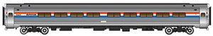 Walthers Proto 920-11203 HO Scale 85' Amfleet I 84-Seat Coach - Ready To Run -- Amtrak(R) (Phase III, equal red, white, blue stripes)