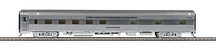Walthers Proto 920-14400 HO Scale 85' Budd 10-6 Sleeper -- Lighted - Santa Fe (Real Metal Finish with Decals)