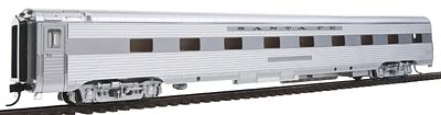 Walthers Proto 920-16250 HO Scale 85' Pullman-Standard Regal Series 4-4-2 Sleeper - Lighted - Ready to Run -- Santa Fe (Real Metal Finish w/decals, LED Lighting)